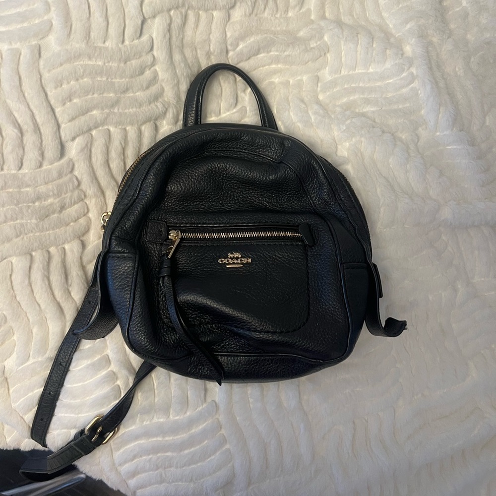 Small Black Coach Backpack